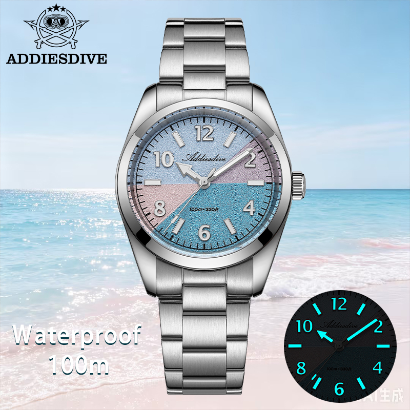 Luxury Watch Holder - ADDIESDIVE Jam Tangan Kaca Safir Wanita