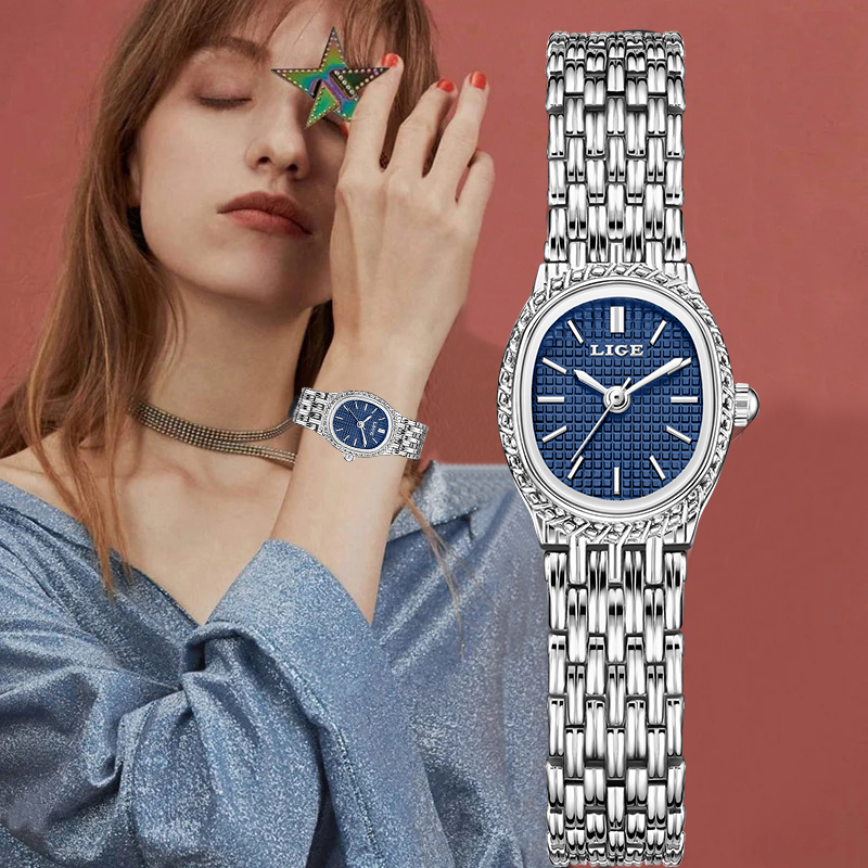 Luxury Watch Dial - LIGE Jam Tangan Wanita Kuarsa Mewah