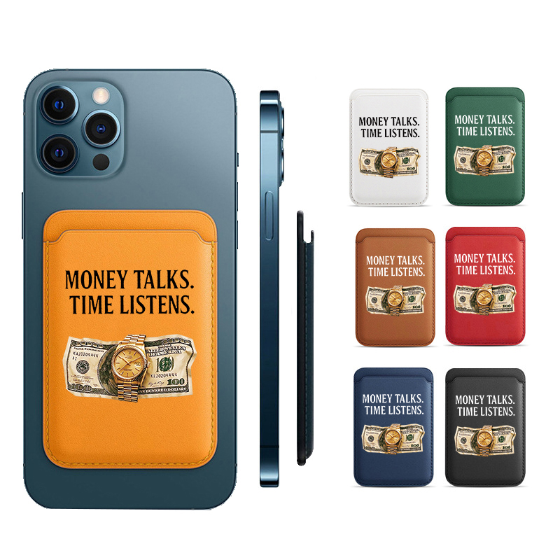 Luxury Watch Quotes - Dompet Kulit Putih Magnetik yang Ditingkatkan