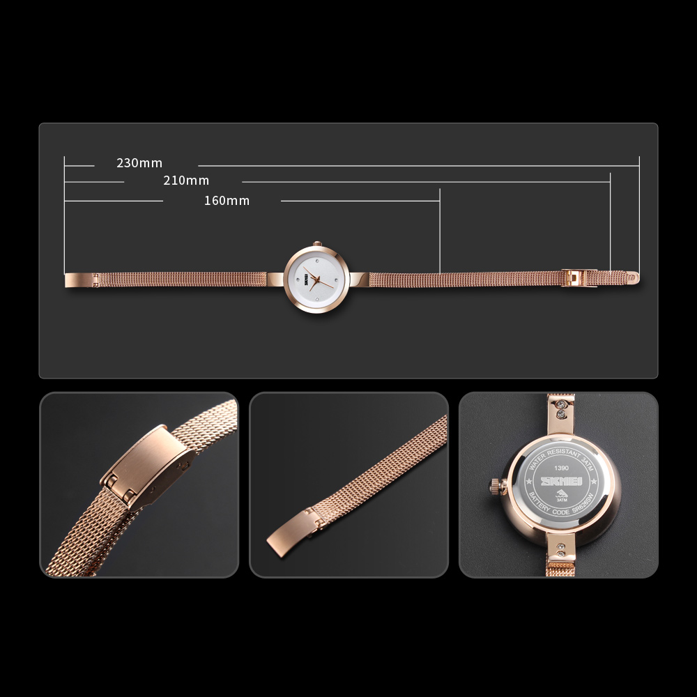 Jam Tangan Wanita SKMEI 1390 M - Luxury Watch Kids ulasan dan harga