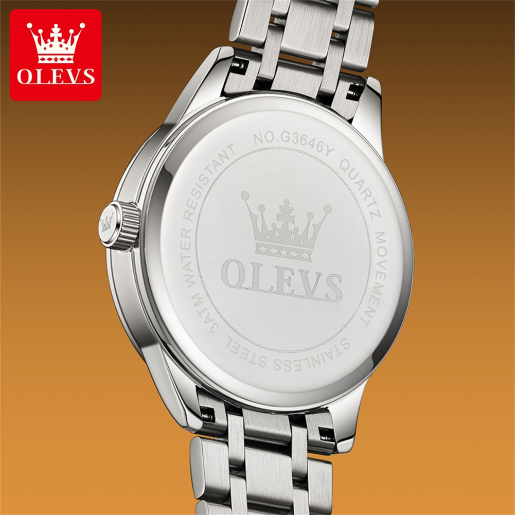 OLEVS Moon Phase Jam Tangan Pr - Luxury Watch Moon Phase ulasan dan harga