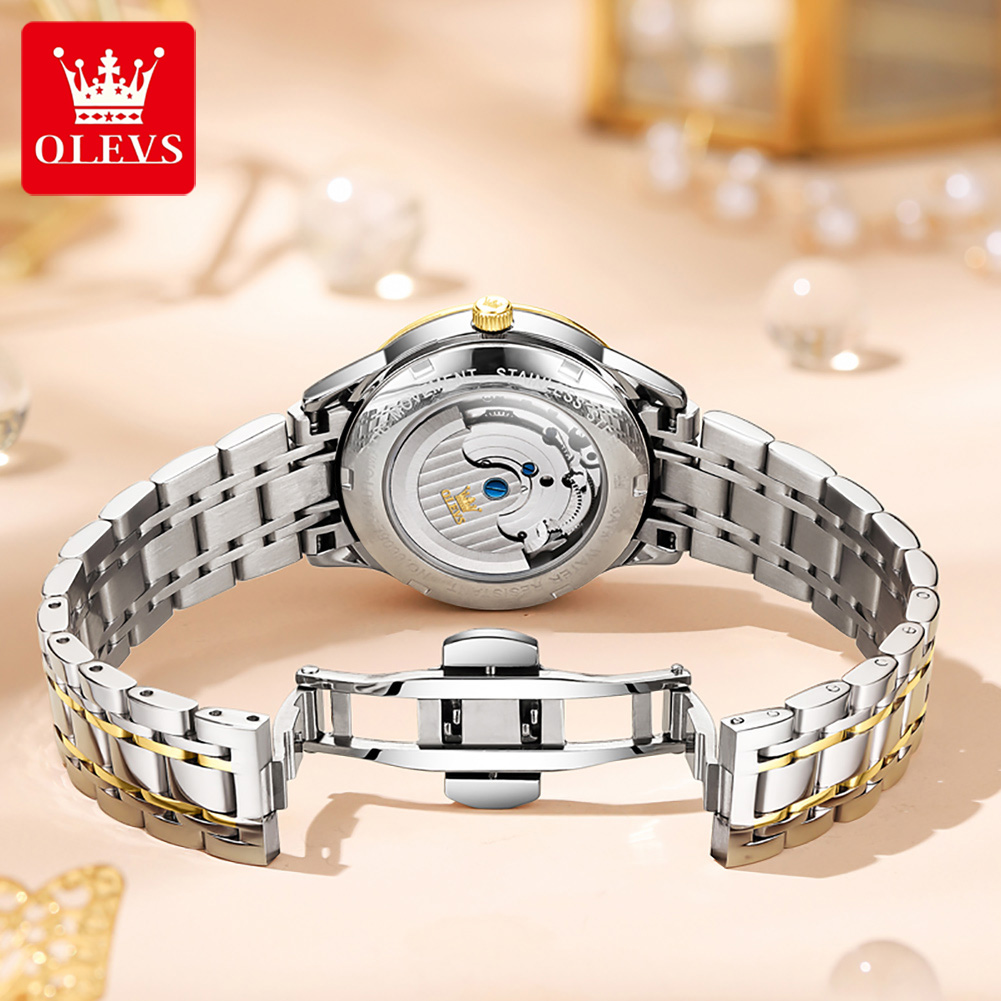 OLEVS Jam Tangan Wanita Jam Ta - Luxury Watch Moon Phase ulasan dan harga