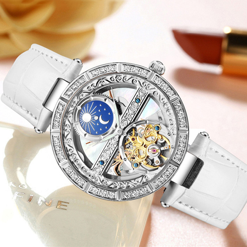 Jam tangan wanita otomatis, ja - Luxury Watch Moon Phase ulasan dan harga