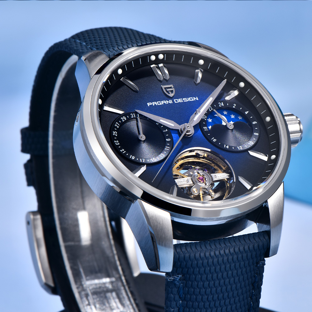 Jam Tangan Pria Mewah Pagani D - Luxury Watch Moon Phase ulasan dan harga