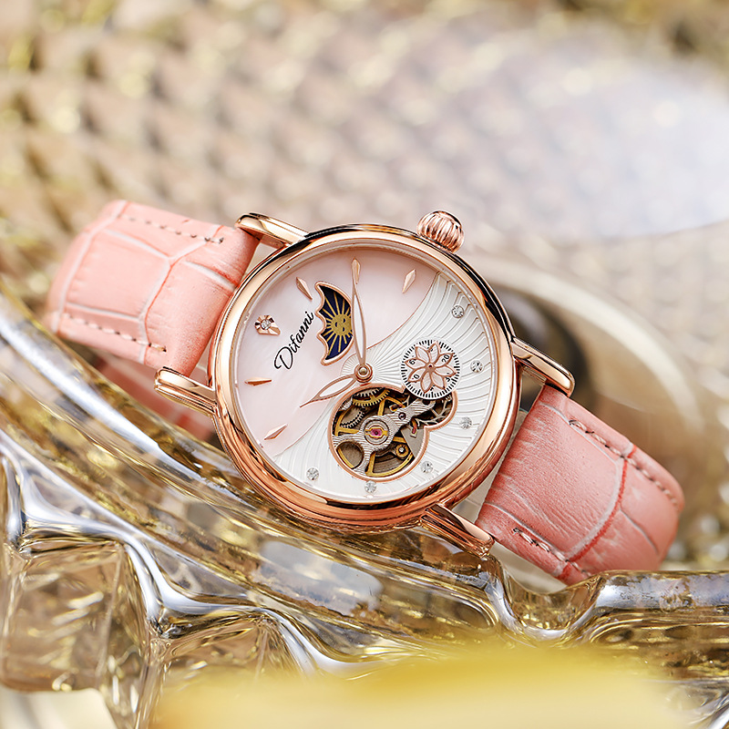 Jam tangan wanita mekanis otom - Luxury Watch Moon Phase ulasan dan harga