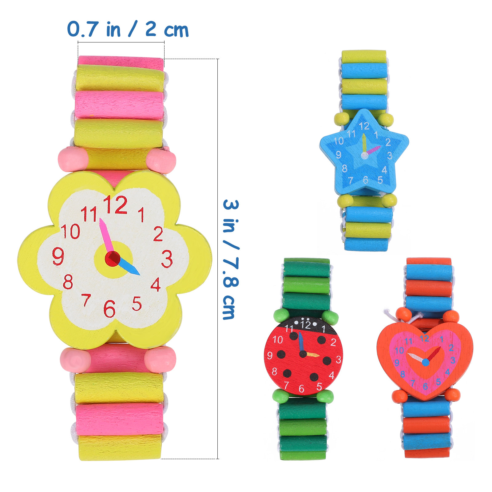 4 Buah Jam Tangan Anak Kayu Mo - Luxury Watch Kids ulasan dan harga